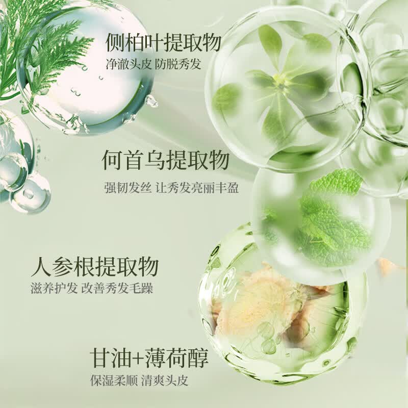 霸王防脱固发洗发水 控油清爽去屑止痒 何首乌侧柏叶草本植萃滋养秀发 【干枯脆弱首选】防脱洗发水400ml