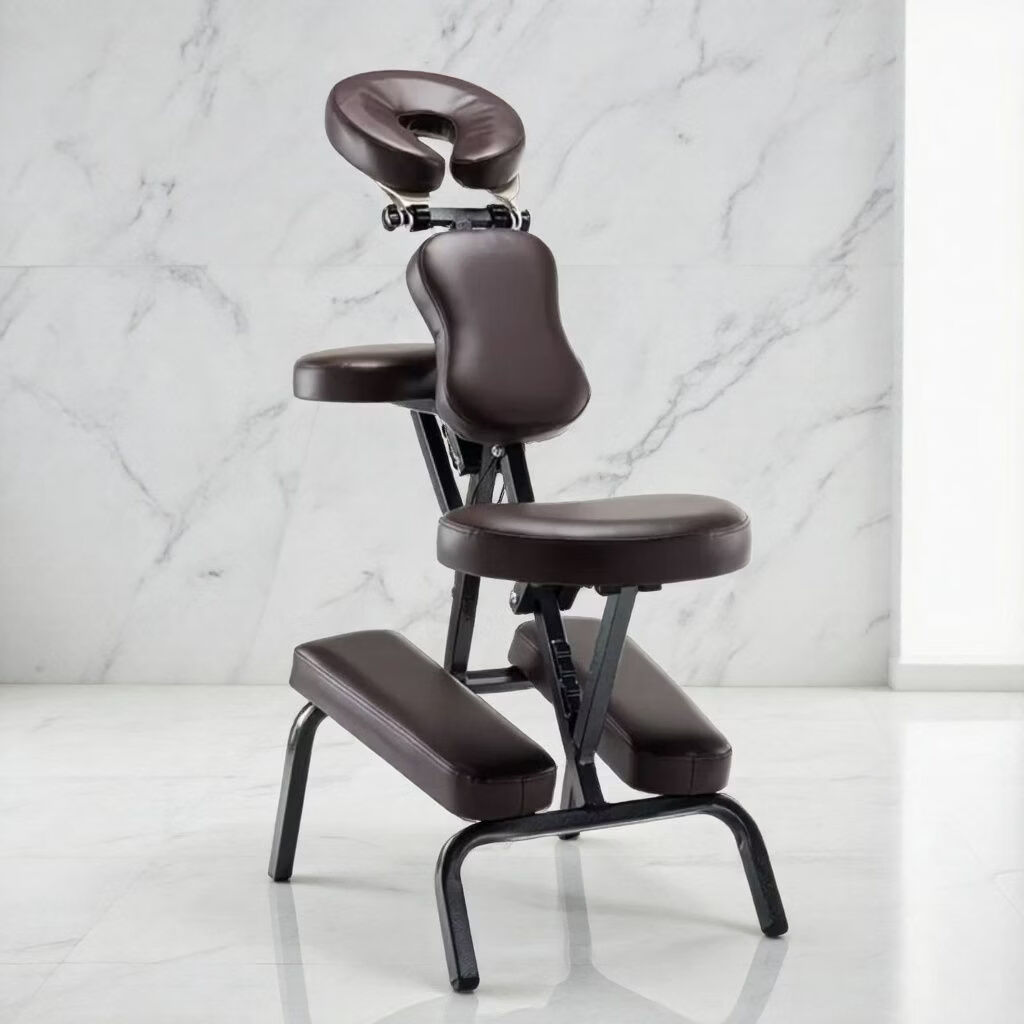 折叠式按摩椅子纹身椅保健椅中医推拿理疗针灸美容养生户外摆摊椅 紫罗兰 加背包