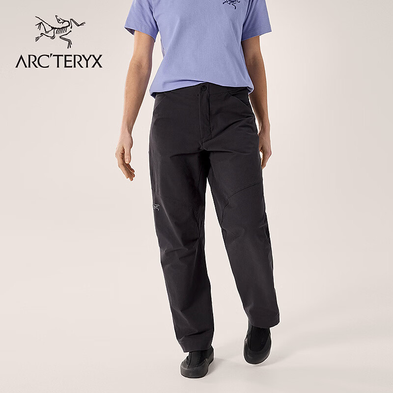 ARC'TERYX始祖鸟 CLARKIA COTTON PANT W WIDE LEG 女子 休闲长裤 BLACK/黑色 4