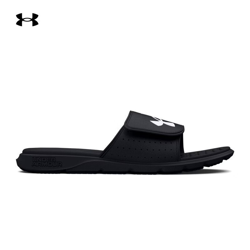 安德玛（Under Armour）UA夏季Ignite Pro男子运动休闲拖鞋3026023 黑色001 45