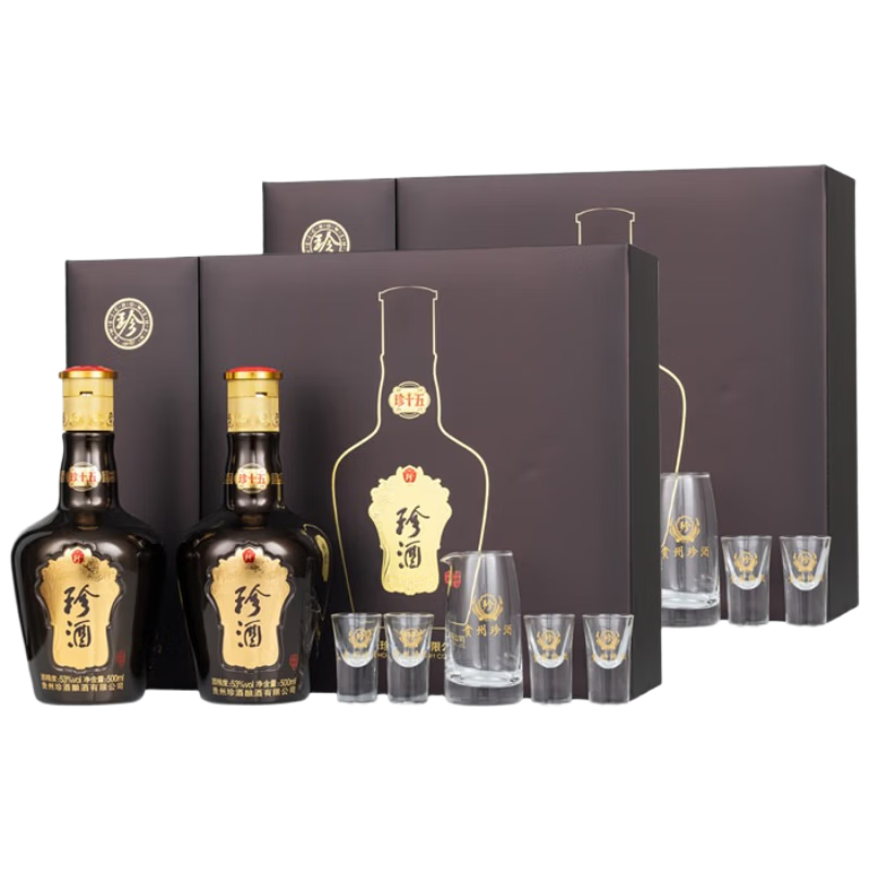 ZHENJIU/��� ��ʮ�� 53�� ������ 500ml 4ƿ 1119.24Ԫ(������)