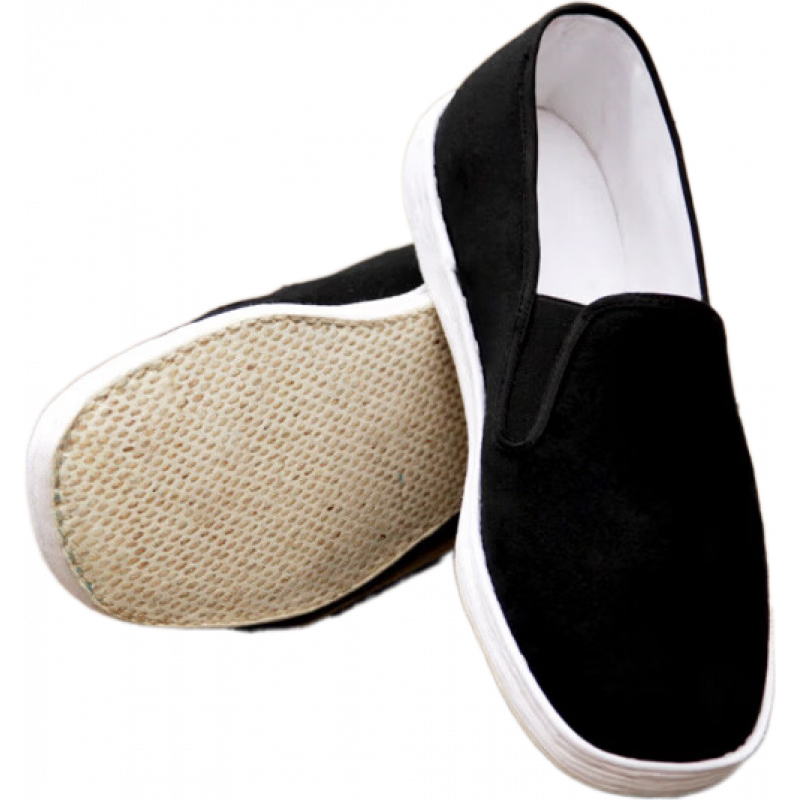 同升和【正品】老北京布鞋男秋冬純手工千層底艾草透氣防滑牛筋男鞋子 手工千層布底_【透氣性佳】 38