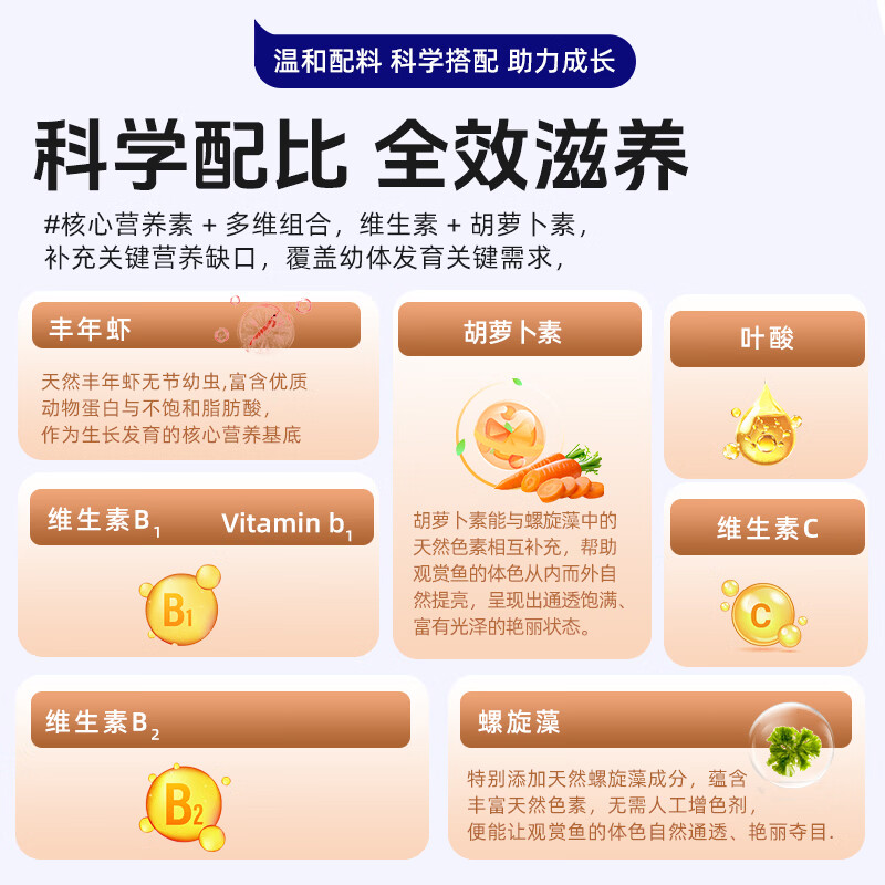 神阳大黑天免孵化螺旋藻丰年虾卵小型鱼粮金鱼七彩神仙慈鲷发色鱼饲料 【促成长】保鲜丰年虾250ml