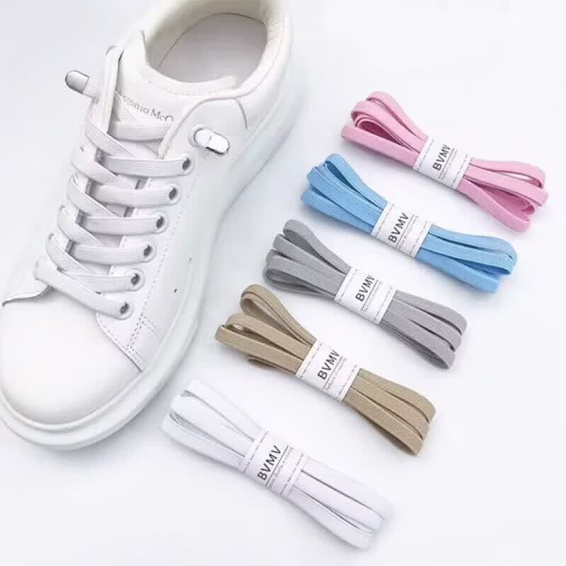 【精选直发】鞋带懒人免系鞋带 免系弹力按扣【白色2双】