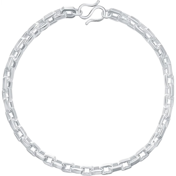 菜百首飾 鉑金手鏈 Pt950鉑金O字鉑金手鏈 計價 約12.35克約19厘米