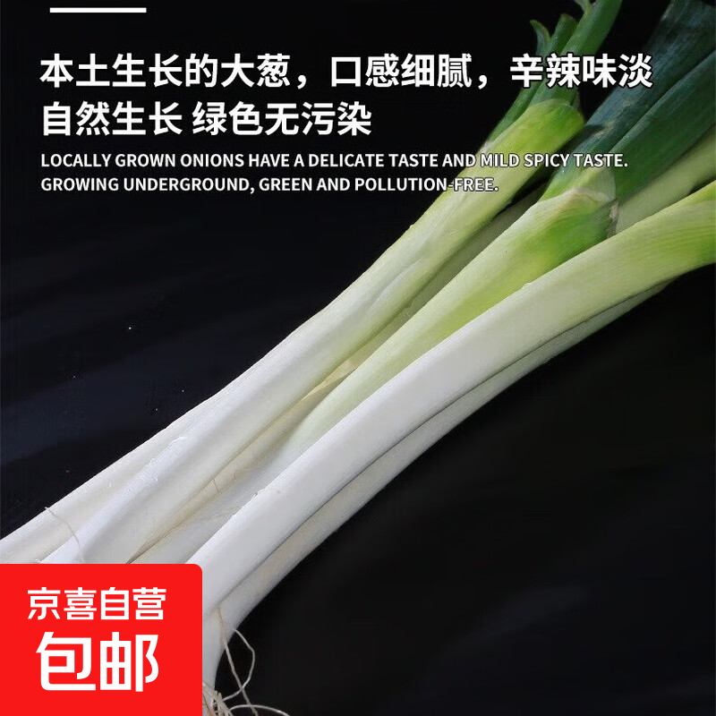 铁杆大葱无硬芯精品现挖现发脆嫩多汁细腻无渣微辣微甜可生吃 5斤 （去皮半叶带箱）