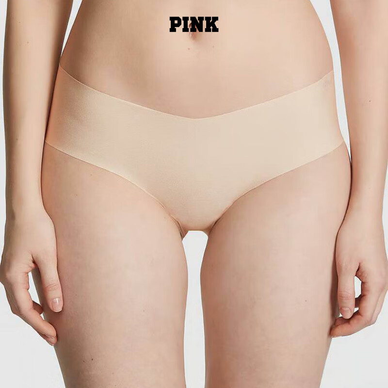 维多利亚的秘密 PINK舒适低腰半包臀女士内裤 39H6香槟色 11246718 S