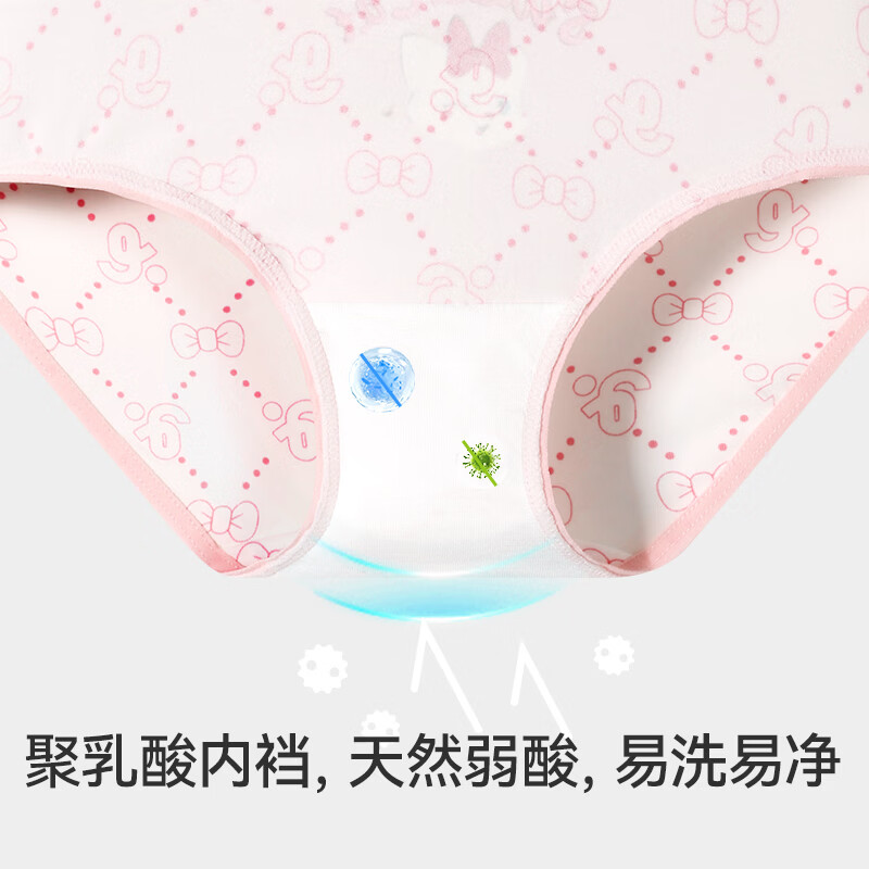 久岁伴儿童内裤女童平角裤薄款中大童6-12岁学生透气抑菌高弹三角裤3条 【小萌猫咪】三角/405027/3条 160 身高150-162体重90-105斤