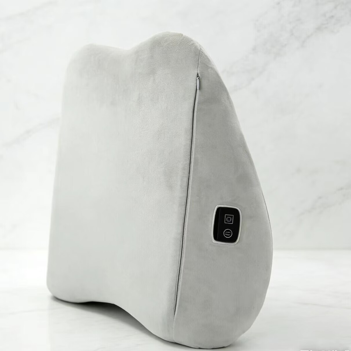 麦思康石光温灸·腰脊盾K1麦饭石温灸护腰垫按摩仪加热敷远红外线理疗仪按摩车载靠垫年会礼品礼物奖品 浅灰色