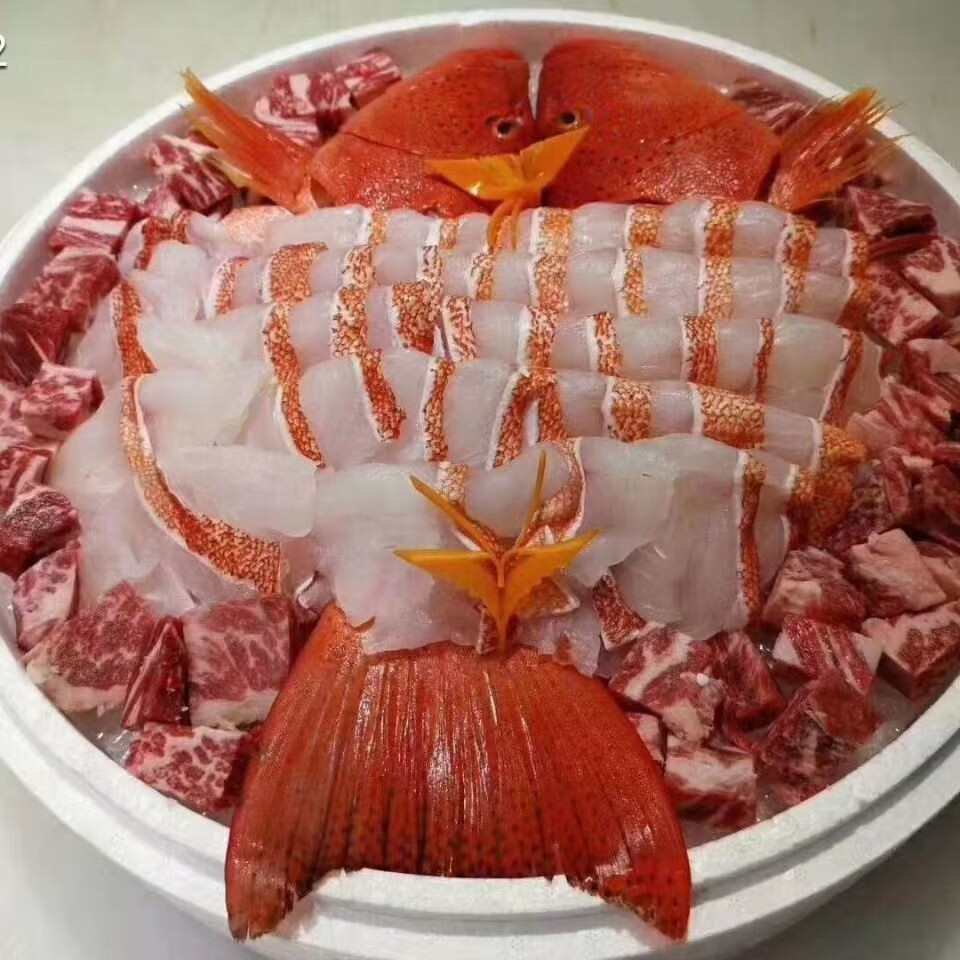 【顺丰包邮】海南正宗全红东星斑鱼深海南海海钓鲜活冷冻深海冰鲜 每条 3.52 斤-4.01 斤【发三条】【精选东星斑-全红