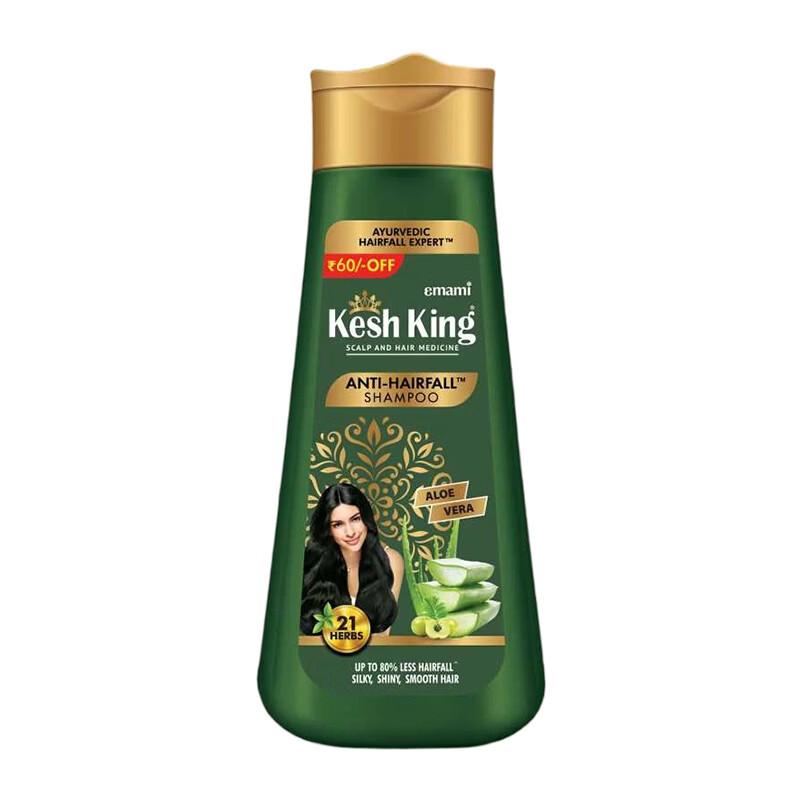 KESH KING印度原装进口阿育吠陀洗发水21味草本防脱发去屑止痒控油男女通用 【洗发水】340ml*1瓶