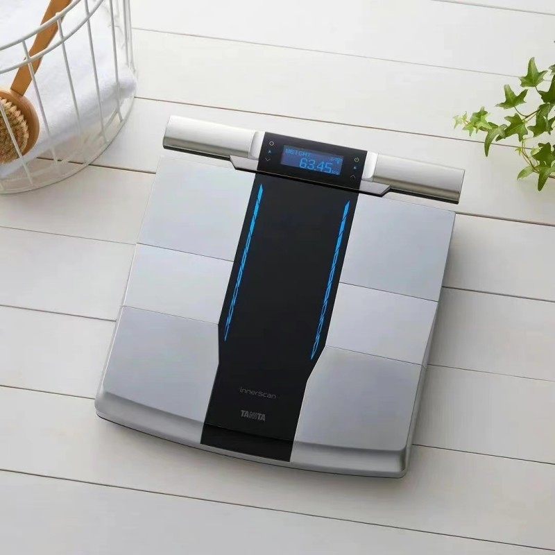 百利達(dá)日本獨(dú)創(chuàng)谷田八電極App智能高精度體脂秤脂肪測(cè)量健身數(shù)字秤精確 淺灰色