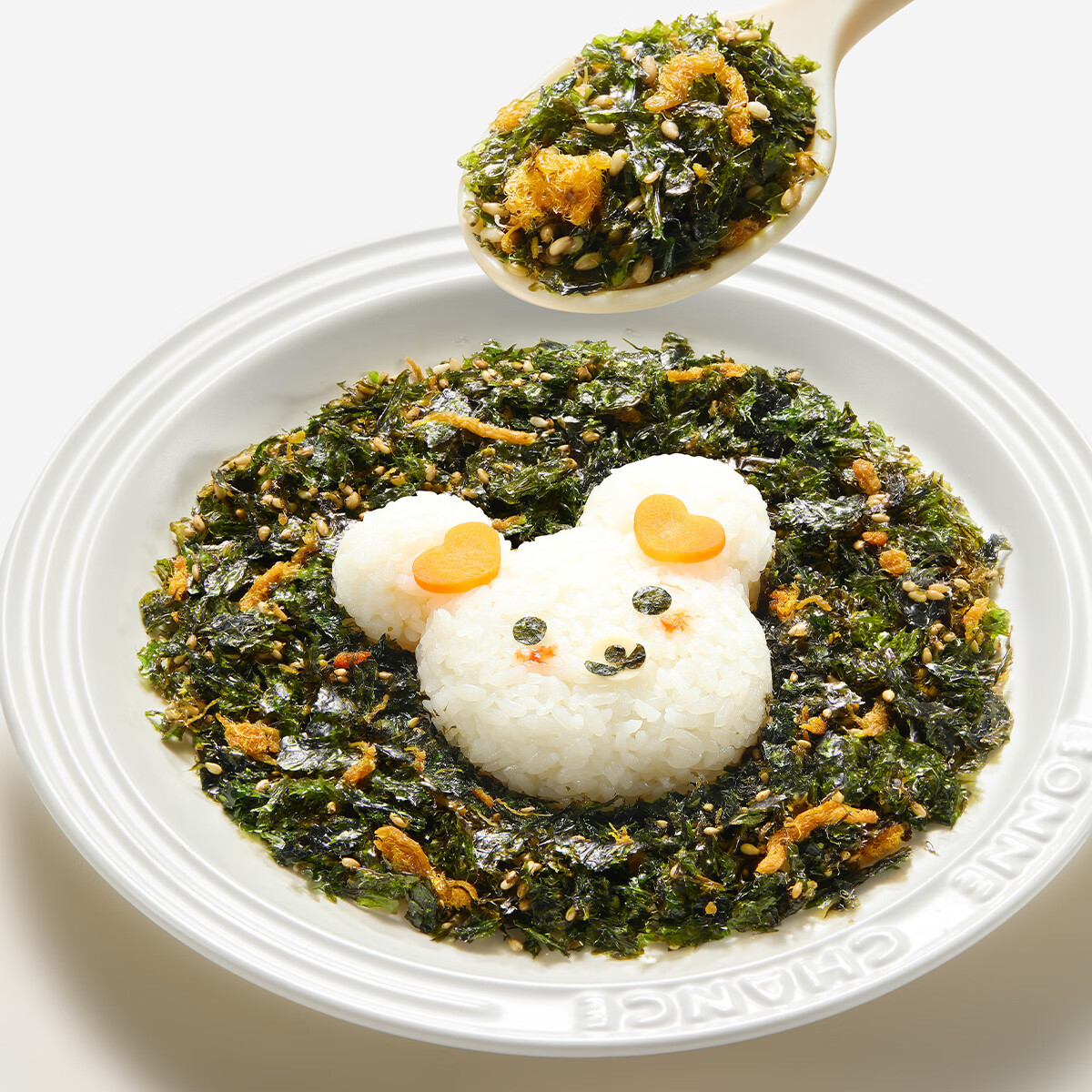 秋田满满海苔碎拌饭碎肉松紫菜无添加补即食钙铁享36个月婴儿童宝宝零食铺 鳕鱼猪肉拌饭海苔碎45g*3