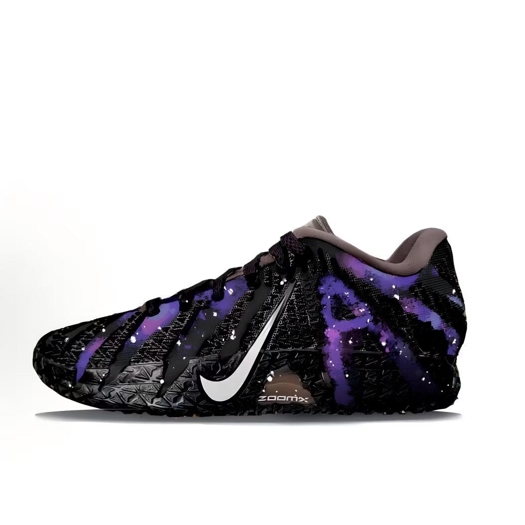 耐克（NIKE）Ja 3 莫兰特三代 恒星风 时尚潮流 涂鸦艺术 低帮篮球鞋 球鞋定制 紫灰色 42.5
