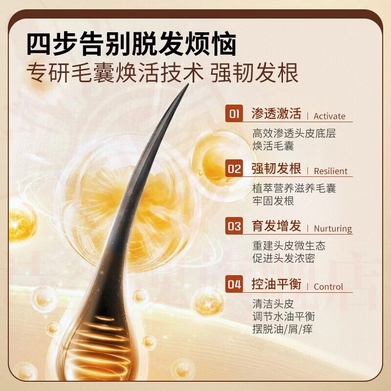 BEIYVS晨晗晗洗发水尊匠防脱固发健发增发育发控油蓬松去屑止痒深层滋养 1瓶装【见效装】 官方自售