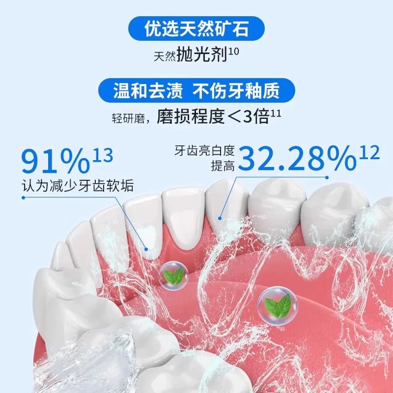 安利丽齿健牙膏多效白茶薄荷含氟去牙垢防蛀美白清新去口气去牙渍护龈 薄荷1支