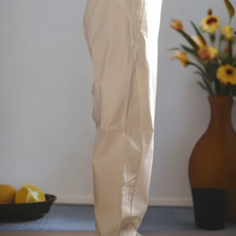 RUNFOND运动裤女2025新款宽松阔腿裤 香草冰 XL