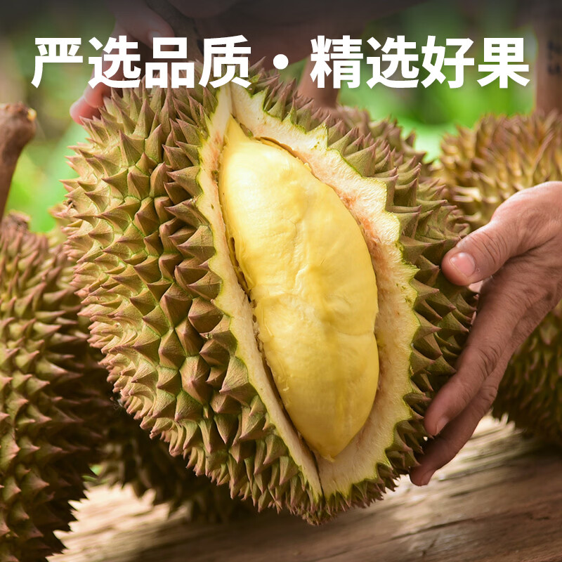 自然树熟 泰国猫山王冷烤双吃榴莲肉 400g*2盒