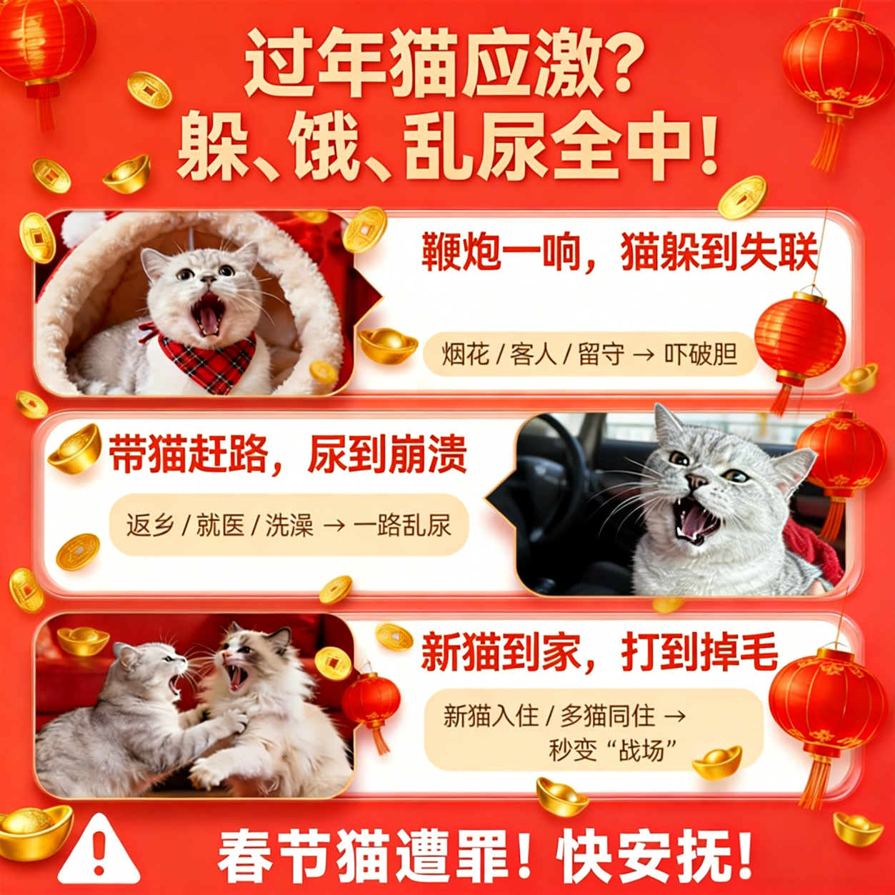 你的猫它为先80%费洛蒙防猫应激爆珠贴猫咪防应激费落蒙猫应激安抚情绪 【春节出行必备单品】捏捏舒单盒7贴