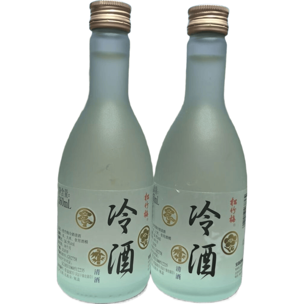 松竹梅冷酒清酒360ml日式清酒洋酒發(fā)酵酒日式釀造清酒 360松竹梅冷酒2瓶