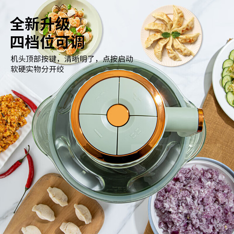 万利达（Malata）绞肉机家用多功能料理机和面机打泥机碎肉机绞馅机搅拌机绞肉绞菜 豪华不锈钢款 5L 【两套立体刀】四档调速