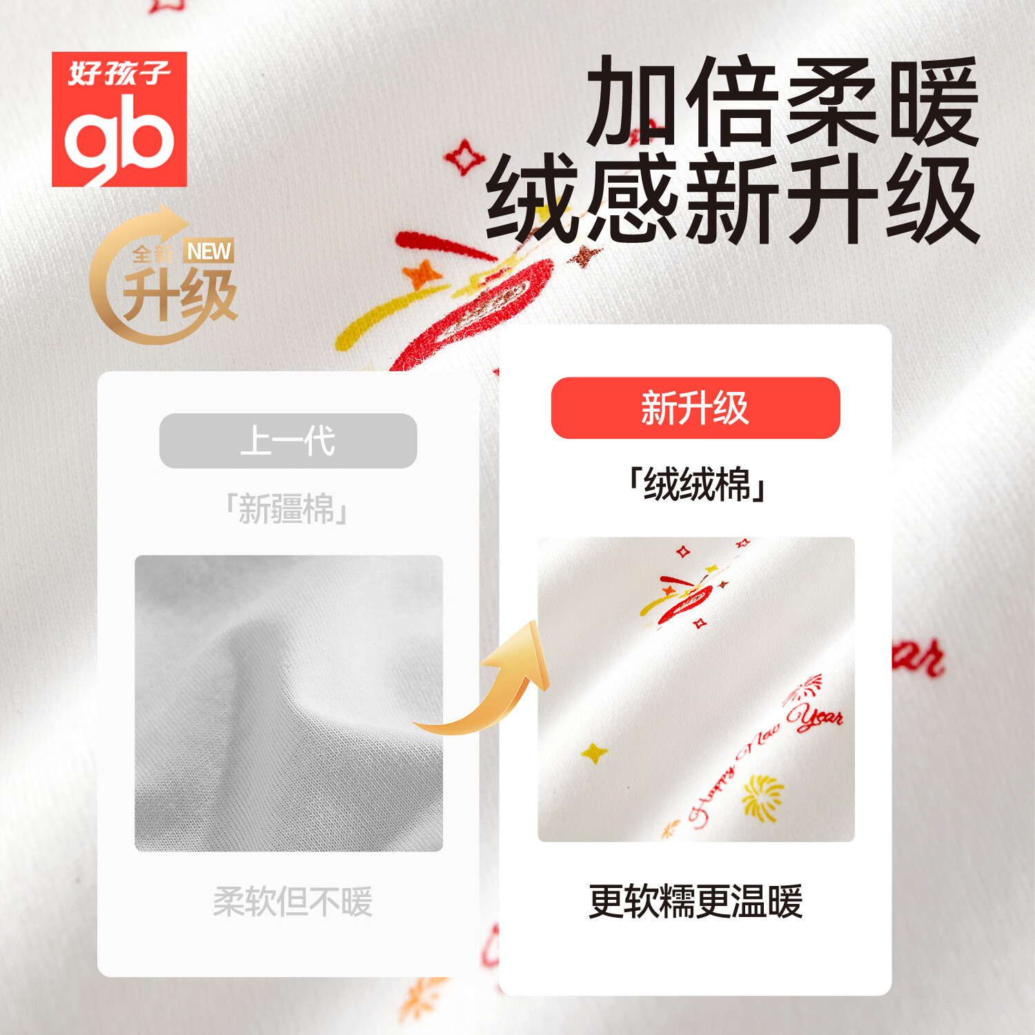 好孩子（gb）好孩子（本命年）儿童保暖内衣套装男女童新年大红色马年秋衣秋裤 本命红 150 (身高145-155cm体重80-95斤) 146211SW2303红色150