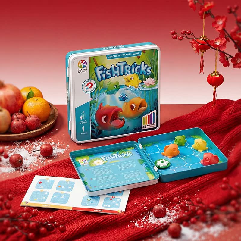 SMART GAMES大鱼吃小鱼 儿童益智玩具磁力棋盘逻辑桌游 男孩开学礼物 5岁+ 大鱼吃小鱼