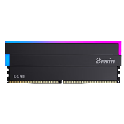 ��ά��BIWIN��16G DDR5 6000Ƶ��̨ʽ���ڴ��� ʱ������DW100�Ź� RGB����(C28)��ɫ AI PC�������