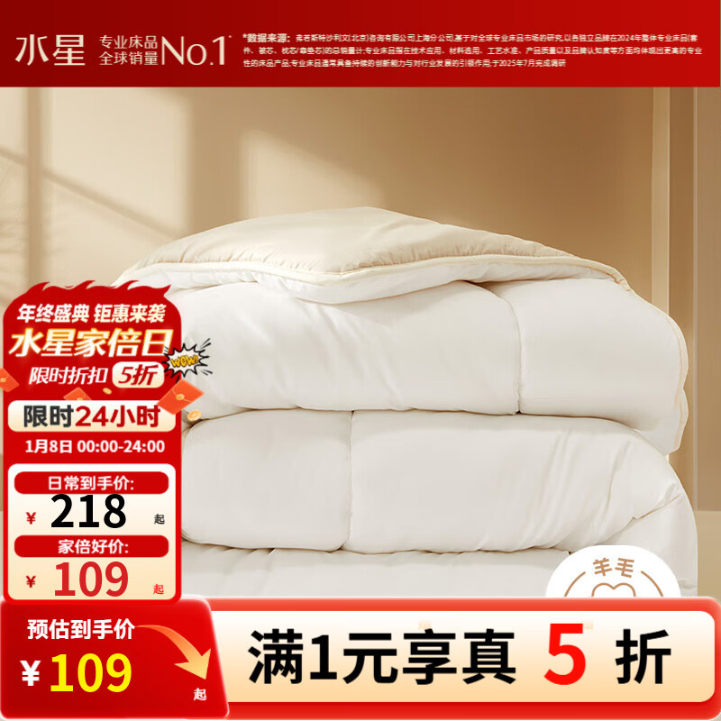 ˮ�Ǽҷ� ����˿���޽�����ë�� 100%����ë ���˱�1.2/1.5�� ��о150*210cm A�ඬ��