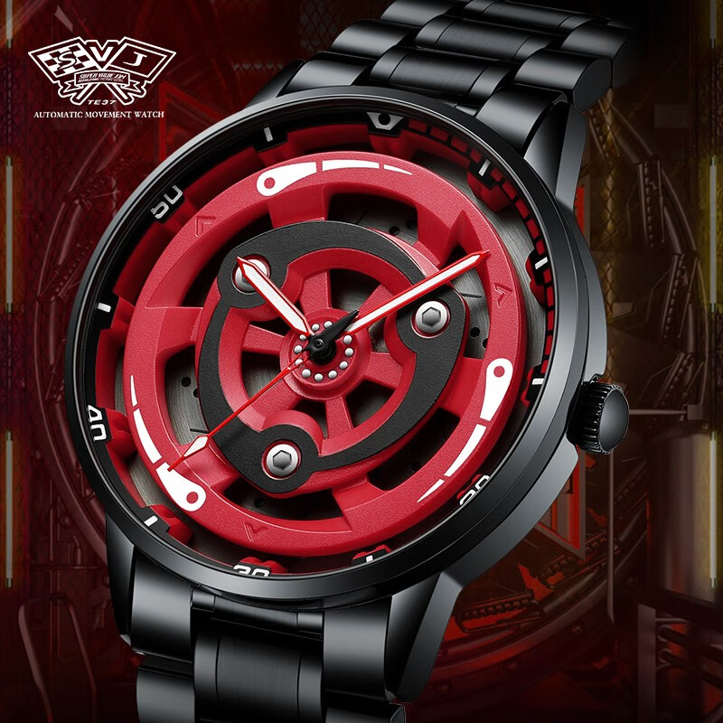 列奥尼达(leonidas) svj动漫改装写眼轮旋转手表个性忍者系列大表盘