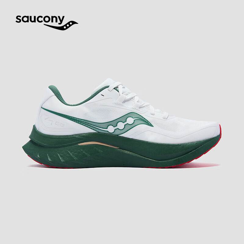 SAUCONY索康尼ENDORPHIN SPEED啡速4 SE男女竞速跑鞋运动鞋 白绿 42