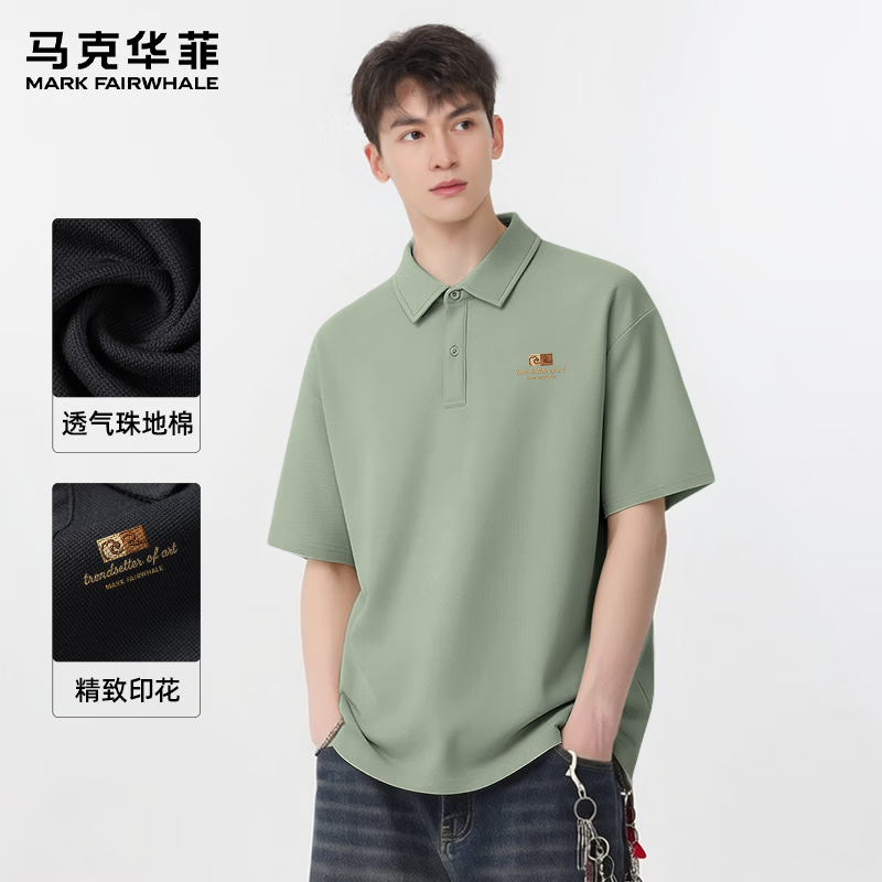 ���˻��ƣ�MARK FAIRWHALE����ʿpolo��2026�¿������ʽ����t�����ļ���֯��������п����� ����#PMK���� XL 49.95Ԫ