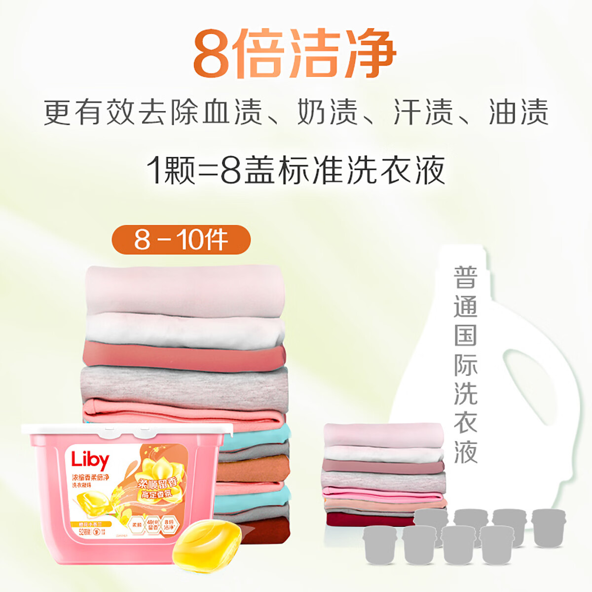 立白小苍兰除菌珠香氛珠香氛柔顺留香洗衣凝珠浓缩速溶祛味护衣 苍兰珠52颗+大师液100g