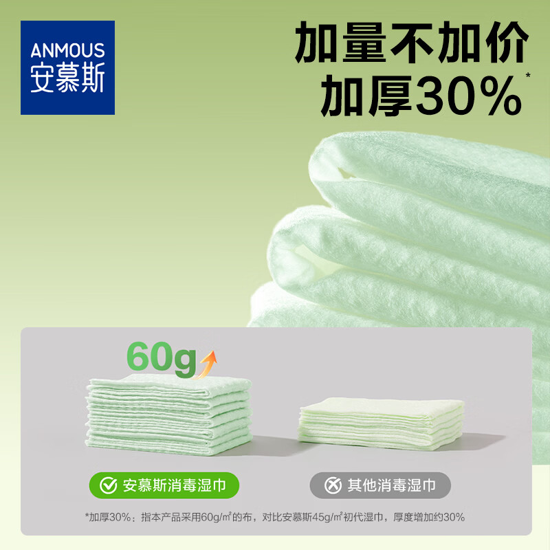 安慕斯消毒湿巾 迷你小包便携0酒精甲流病菌手部消毒杀菌儿童湿巾7抽8包 【单提尝鲜】消毒湿巾 7抽 8包