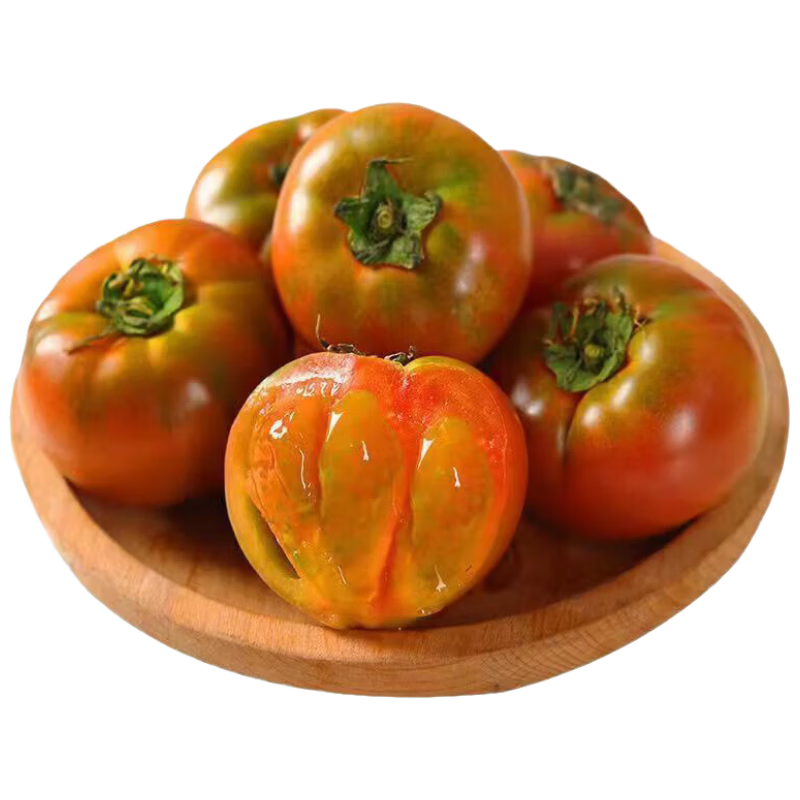 京鲜生 山东铁皮草莓西红柿 净重4.5斤单果50g+ 水果番茄 源头直发