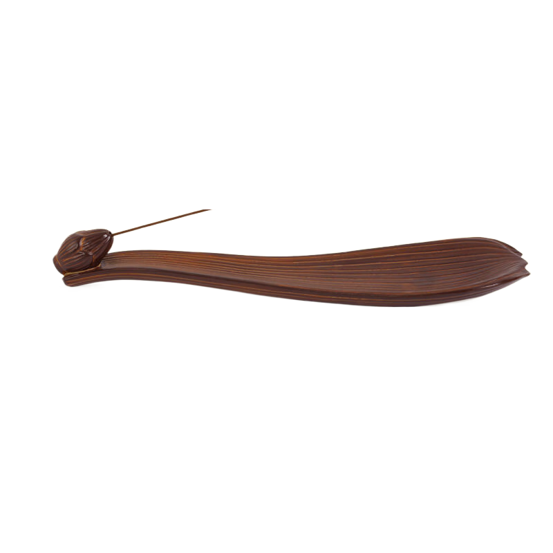 普云陶瓷臥香爐 創(chuàng)意古典線香插仿古臥香座沉香檀香爐熏香線香爐 荷蕾三葉臥香爐