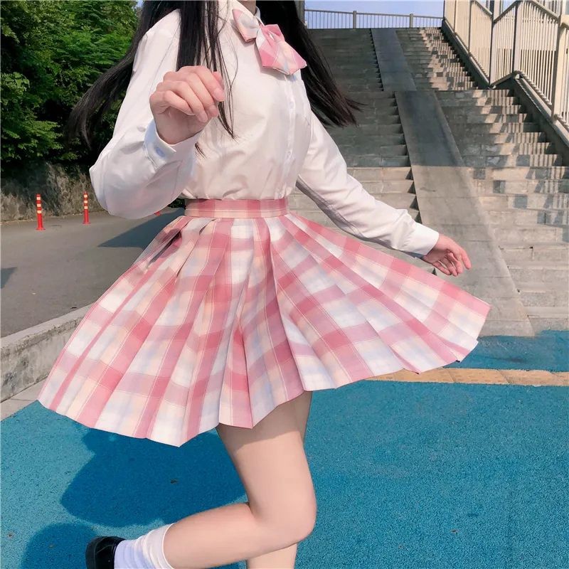 芬佧宾电竞少女jk制服正学生百褶裙格裙校服日系正统秋冬学院风短裙子