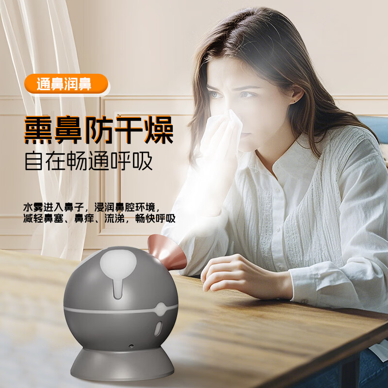金稻蒸脸仪【价保618】冷热喷雾美容仪纳米蒸汽喷雾机补水仪家用可放置中药加湿器520礼物 【冷热可加中草药喷雾】蒸脸仪KD23312