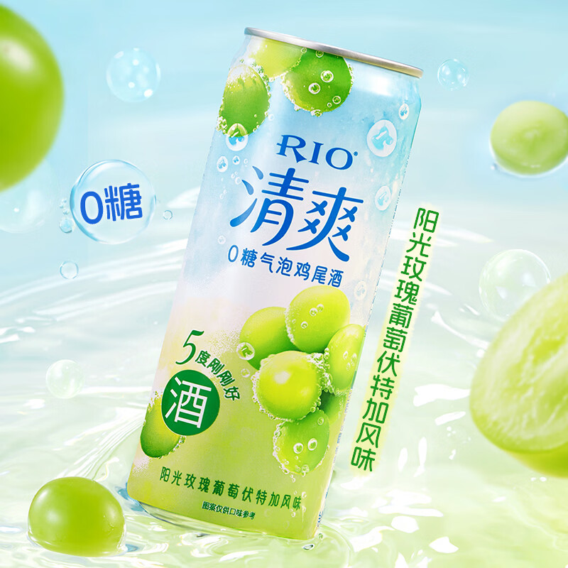 锐澳（RIO）鸡尾酒 洋酒 果酒甜酒 预调酒  清爽强爽多口味组合装330ml*6罐