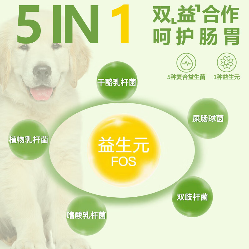 杜力德狗猫咪益生菌肠胃不适菌群失调食欲消化差宠物营养补充剂保济粉