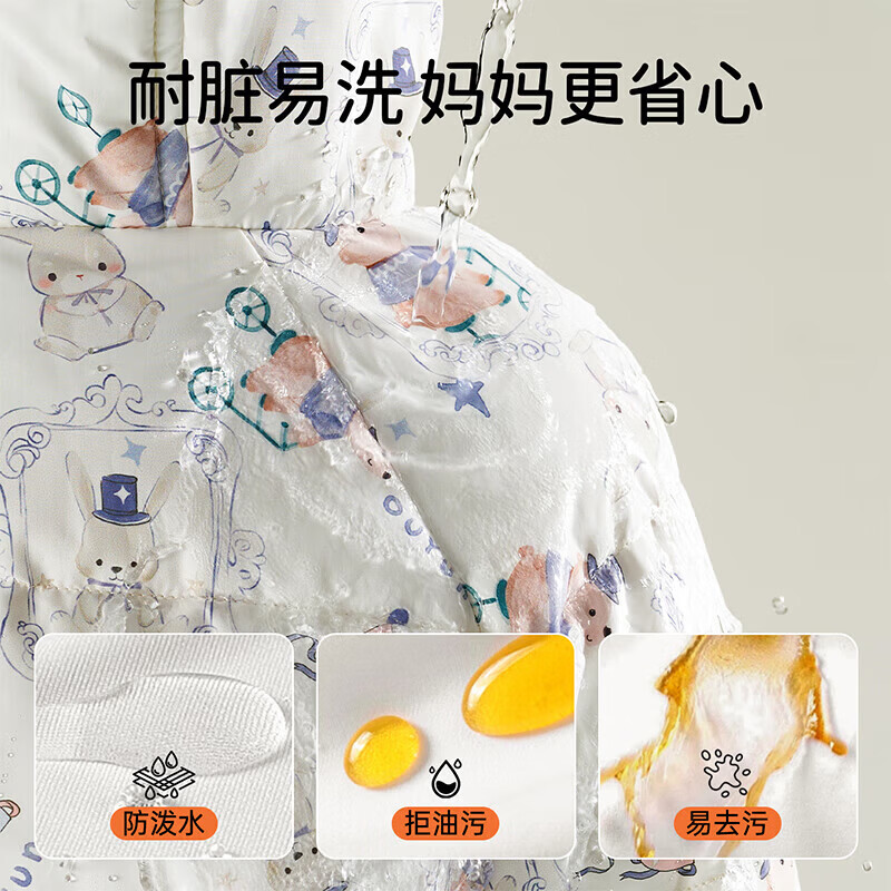 欧孕（OUYUN）（OUYUN）宝宝棉服2025新款冬加厚加绒夹棉儿童棉衣男童女童棉袄 萌趣小熊 90 cm [参考身高80cm-90cm]