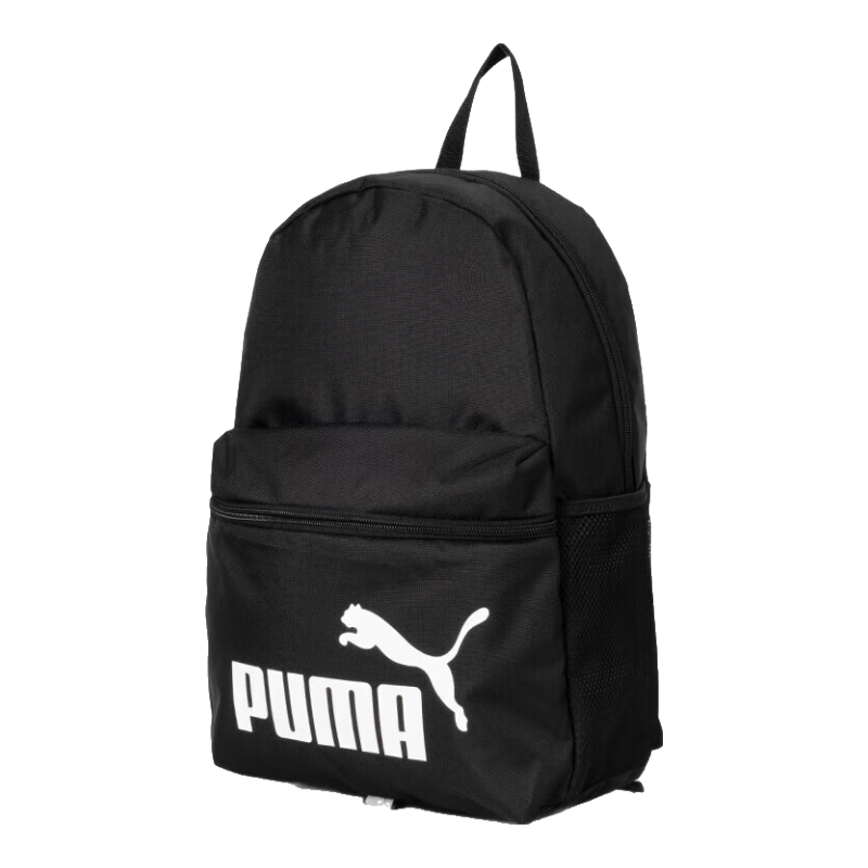 彪馬（PUMA）雙肩包男女背包大容量初中高中學(xué)生書(shū)包情侶休閑運(yùn)動(dòng)背包 090468 黑金色-03