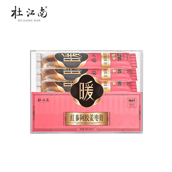 效立安杜江南暖膏红参阿胶姜枣膏红枣枸杞桂圆麦冬姨妈伴侣阿胶膏熬制膏 【双人月套餐】 7支*8盒