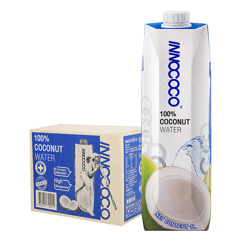 INNOCOCO 100%Ҭ��ˮ NFC��֭ 1L*12ƿ ��ͥװ ��������� 107.73Ԫ��3��(��35.91Ԫ/��)