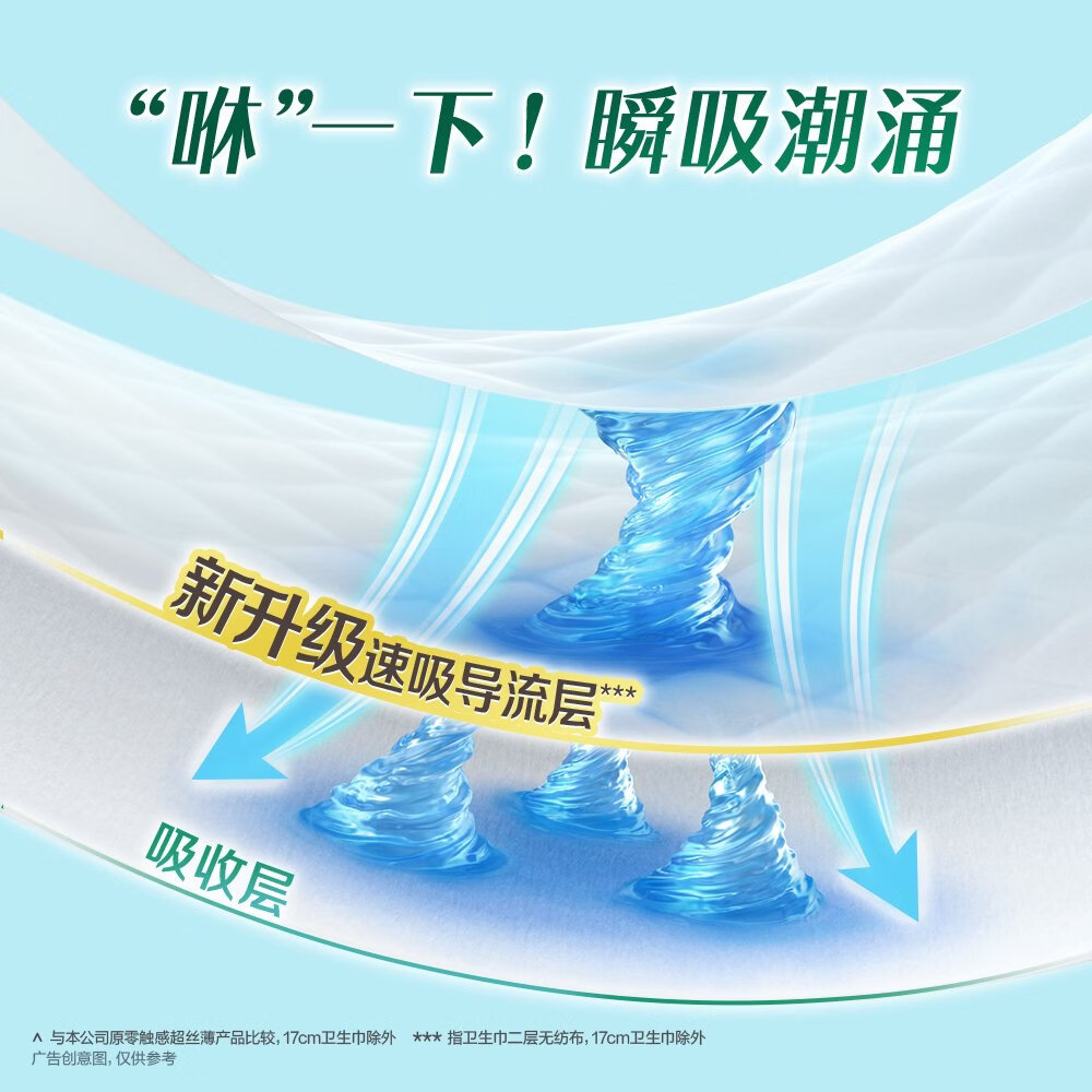 乐而雅（laurier）卫生巾零触感特薄日用225mm量多量大超长夜用400mm护翼型姨妈巾 零触感日用250mm40片