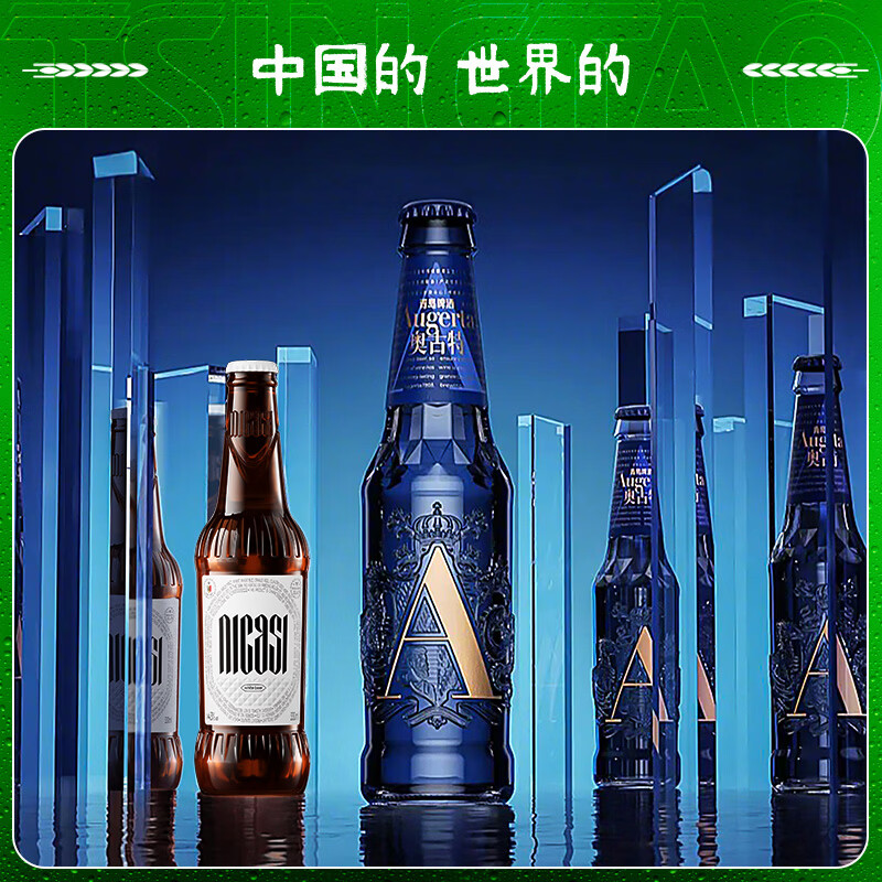 奥古特（Augerta）A6礼盒装箱啤 A6 258*6+尼卡希330*2瓶装啤酒 过节送礼 258mL 8瓶