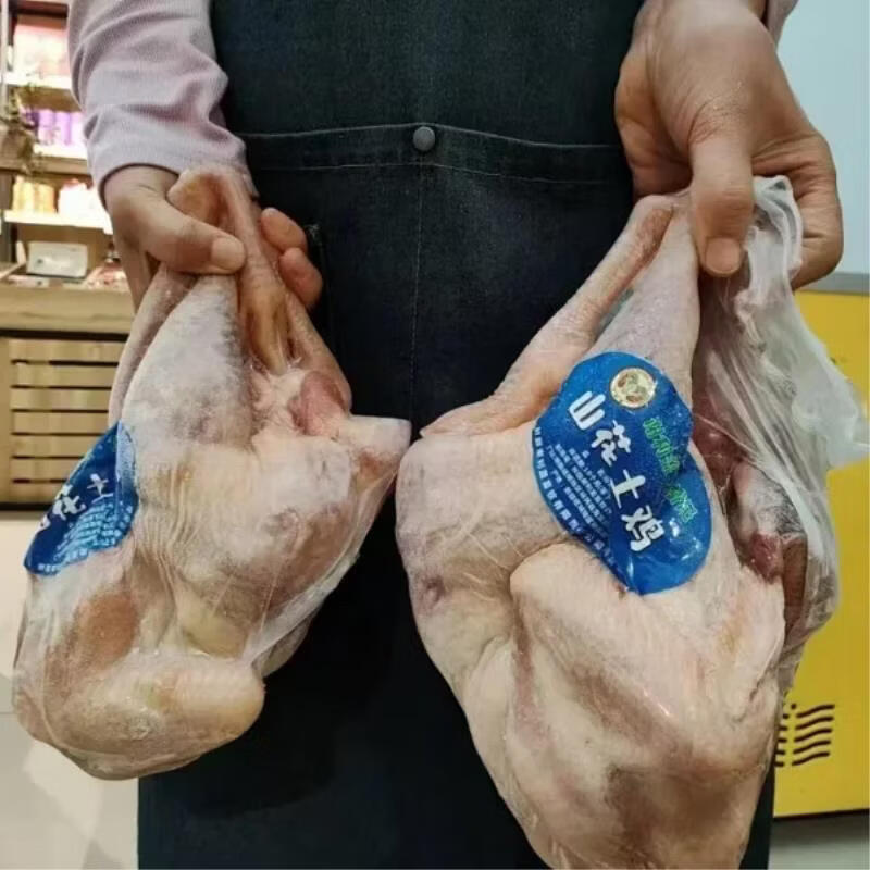 谢利盖新疆散养山花土鸡整鸡礼盒两只装送七珍菌汤包净膛鸡鲜美营养紧实 3kg 1.5kg*2只 新疆/上海双仓随机，公母鸡随机