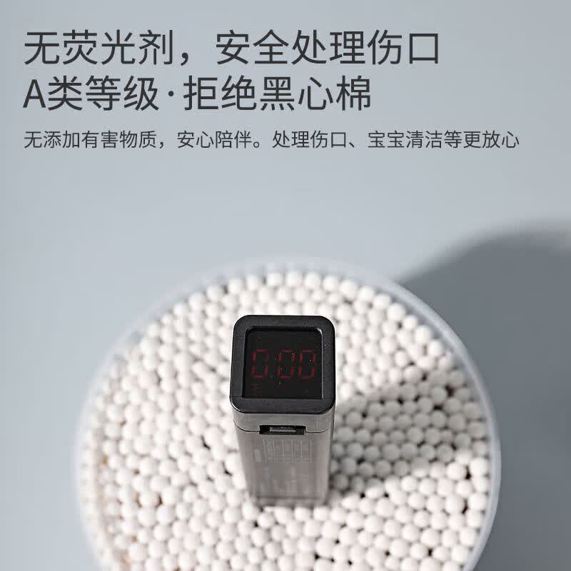 【工厂直发】棉签掏耳化妆用木棒棉花棒挖耳朵多功能双头棉签棒一 双头圆大棉头/多用途 500支袋装