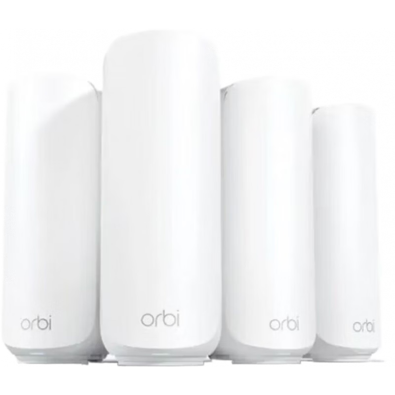 網(wǎng)件（NETGEAR）Orbi 370系列路由器BE50001 雙頻Mesh Wi-Fi 7路由器4支裝 2.5Gig互聯(lián)網(wǎng)端口RBE374 白色 1個路由器+3個衛(wèi)星路由器(子路由)