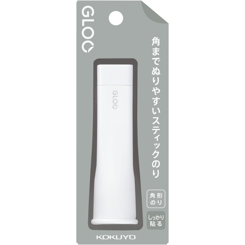 日本国誉（KOKUYO）进口品GLOO 固体胶棒直角胶S号挂装（1个装）白色胶体 TA-G301-1P